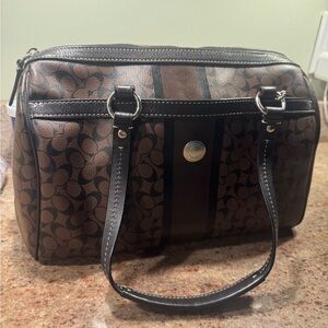 Coach Brown Patterned Women's Bag